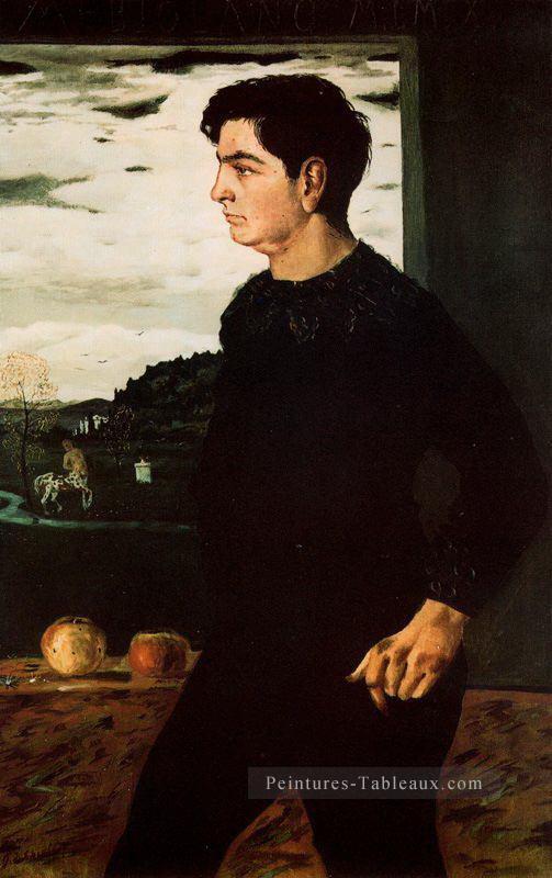 Portrait de Andrea frère de l’artiste 1910 Giorgio de Chirico surréalisme métaphysique Peintures à l'huile